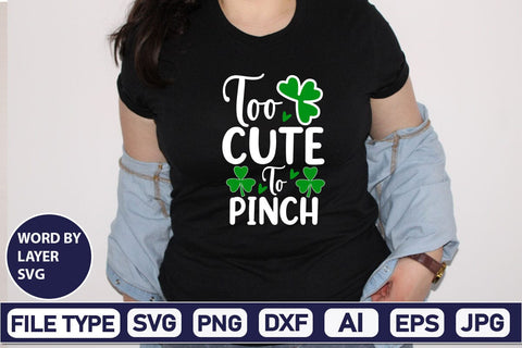 Too Cute To Pinch SVG Design SVGs,Quotes and Sayings,Food & Drink,On Sale, Print & Cut SVG DesignPlante 503 