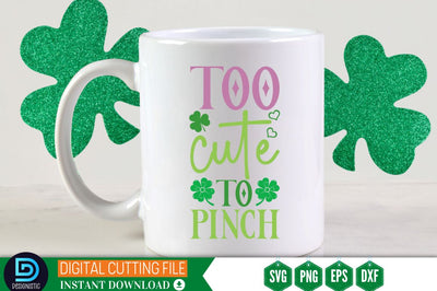 Too cute to pinch SVG SVG DESIGNISTIC 