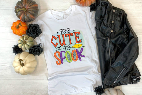 Too Cute To Spook, Halloween Sublimation Design Sublimation CraftLabSVG 