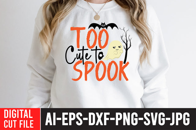 Too Cute to Spook SVG Cut File SVG BlackCatsMedia 