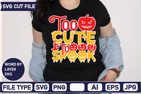 Too Cute To Spook SVG Cut File SVG DesignPlante 503 