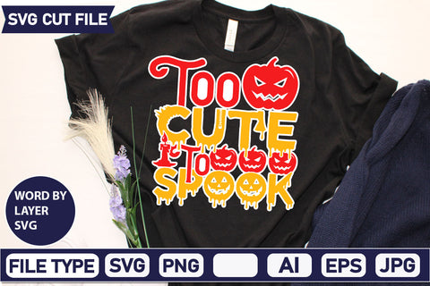 Too Cute To Spook SVG Cut File SVG DesignPlante 503 