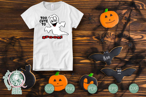 Too Cute To Spook SVG SVG QueenBrat Digital Designs 