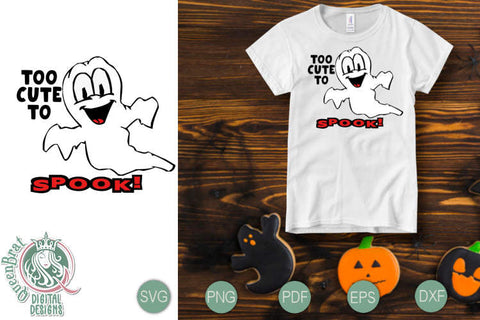 Too Cute To Spook SVG SVG QueenBrat Digital Designs 