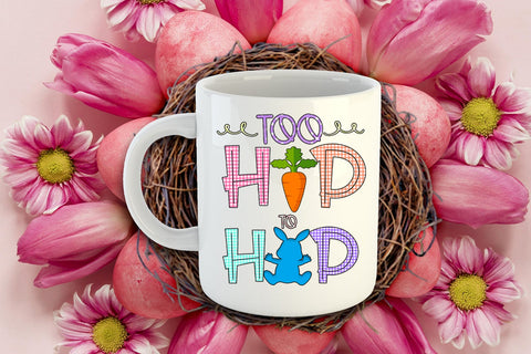 Too Hip to Hop Easter-Sublimation Easter-Sublimation PNG Sublimation Happy Printables Club 