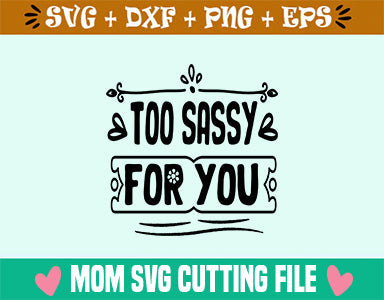 Too Sassy For You SVG SVG SVG Studio 