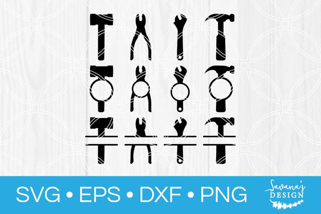 Tool Monogram Bundle SVG SavanasDesign 