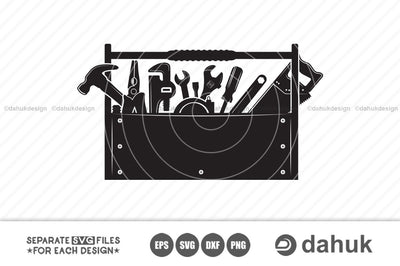 Toolbox svg, Toolbox Clipart, Toolbox Vector, Toolbox dxf, Toolbox Design, Toolbox Icon, Cut file, for silhouette, cricut design space SVG dahukdesign 