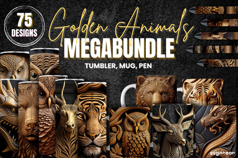 Tooled Leather Animals Sublimation Megabundle | PNG SVG SvgOcean 
