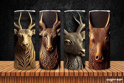Tooled Leather Animals Sublimation Megabundle | PNG SVG SvgOcean 
