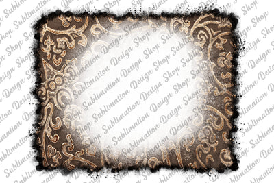 Tooled Leather Background With Bleach Effect, Tooled Leather Background Png, Sublimation Designs, Western Background Png, Digital Download Sublimation SublimationDesignShop 