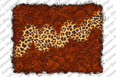 Tooled Leather Leopard Background Png, Distressed Background Png, Leopard Background Png, Western Background Png, Sublimation Design PNG Sublimation SublimationDesignShop 
