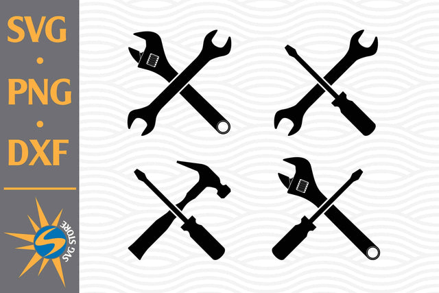 Tools Crossed SVG, PNG, DXF Digital Files Include SVG SVGStoreShop 
