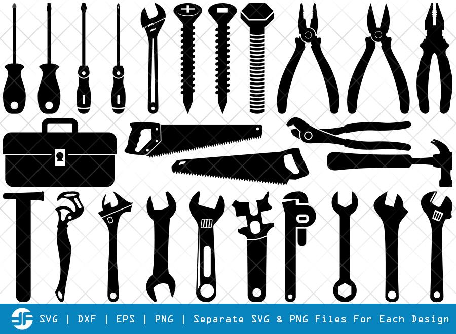 Tools SVG Cut Files | Tool Box Silhouette Bundle - So Fontsy