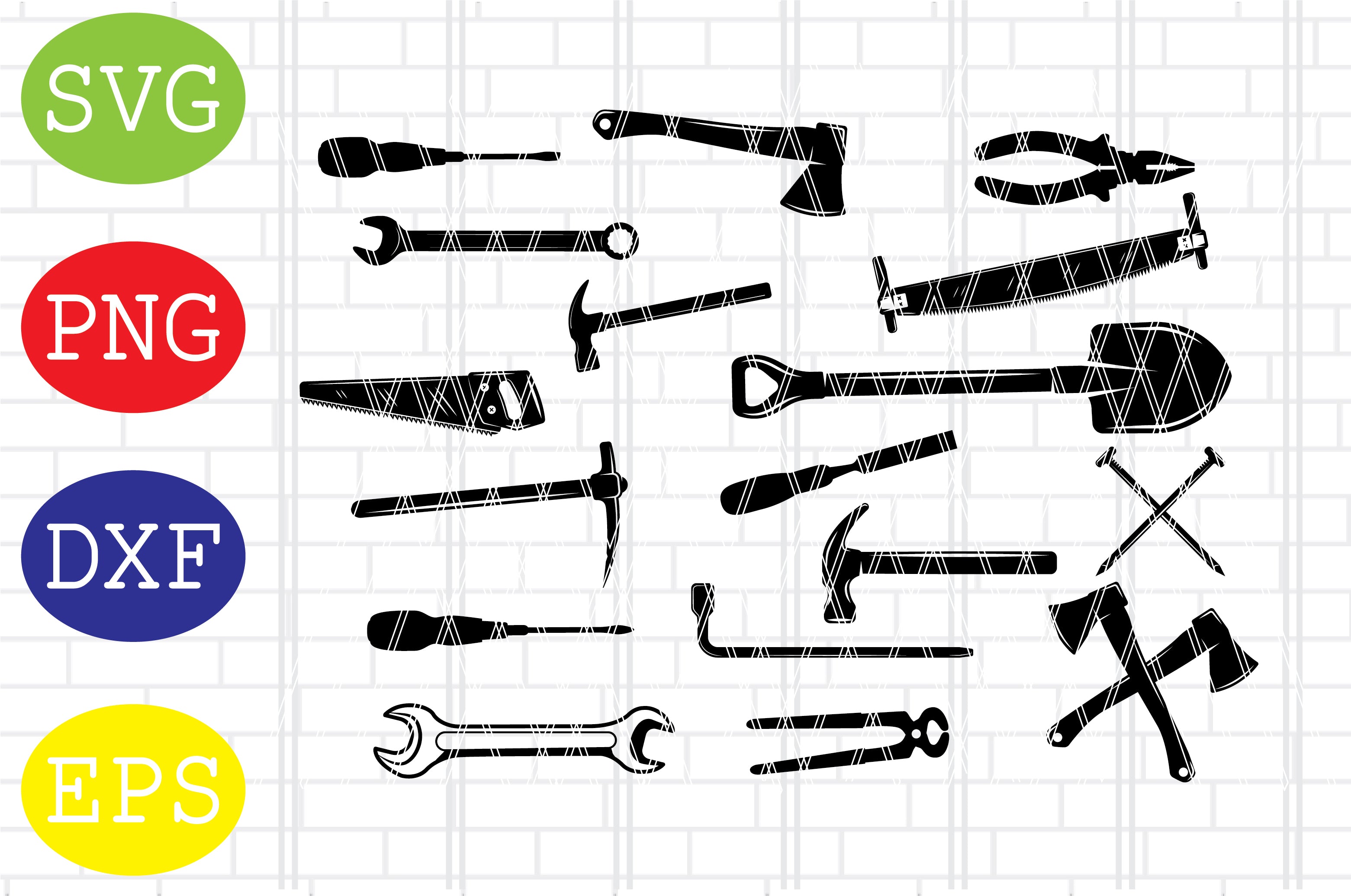 TOOLS SVG, Mechanical Tools Svg, Tools Silhouette, Tools Cricut Svg Cut ...