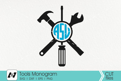 Tools Svg, Tools Monogram Svg, Hammer Svg, Tools Clip Art SVG Pinoyart Kreatib 