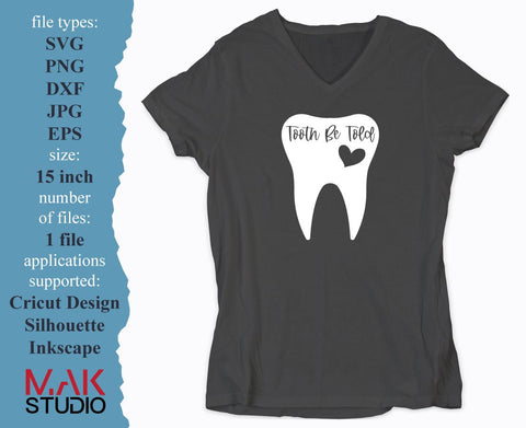 Tooth be told svg Tooth be told svg file Tooth heart svg Tooth heart svg files Tooth be told jpg Tooth be told png Tooth be told dxf SVG MAKStudion 