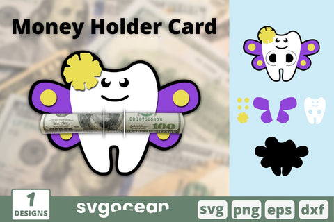 Tooth Fair Money Holder Card SVG SVG SvgOcean 