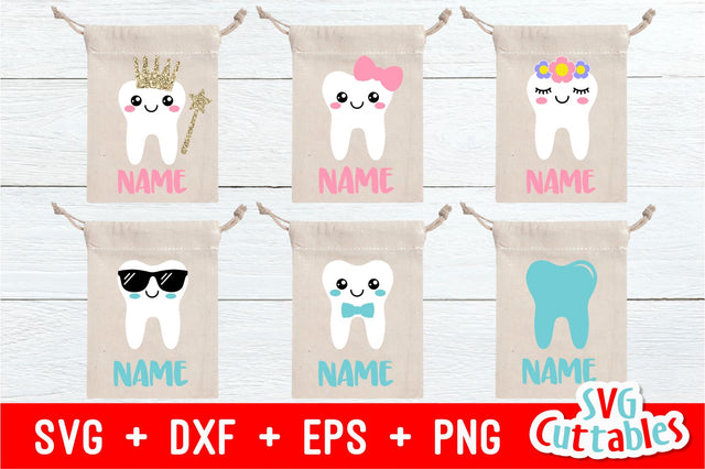 Tooth Fairy Bag Design Bundle SVG Svg Cuttables 