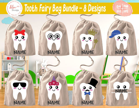 Tooth Fairy Bundle - SVG, PNG, DXF, EPS SVG Elsie Loves Design 