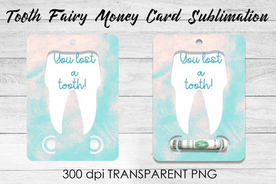 Tooth Fairy Money Card PNG Design | Fairy Money Holder | Tooth Fairy PNG Sublimation Fly Design 
