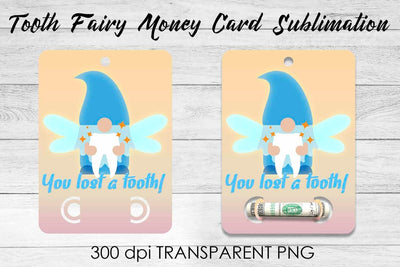 Tooth Fairy Money Card PNG Design | Fairy Money Holder | Tooth Fairy PNG Sublimation Fly Design 