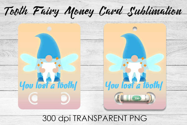 Tooth Fairy Money Card PNG Design | Fairy Money Holder | Tooth Fairy PNG Sublimation Fly Design 