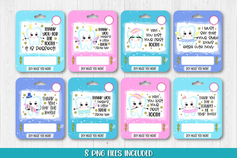 Tooth Fairy Money Gift | Tooth Fairy Card PNG Designs Sublimation TatiStudio 