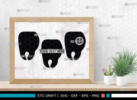 Tooth monogram, Tooth Silhouette, Tooth SVG, Dental Svg, Teeth Svg, Dentist Tooth Svg, SB00161 SVG ETC Craft 