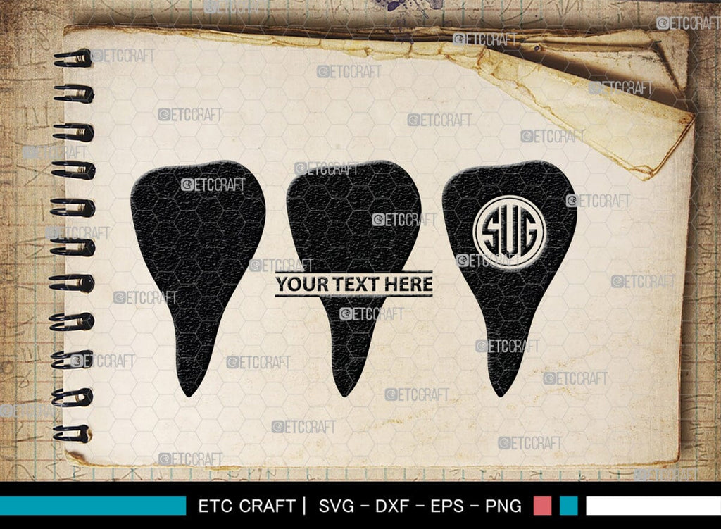 Tooth monogram, Tooth Silhouette, Tooth SVG, Dental Svg, Teeth Svg ...