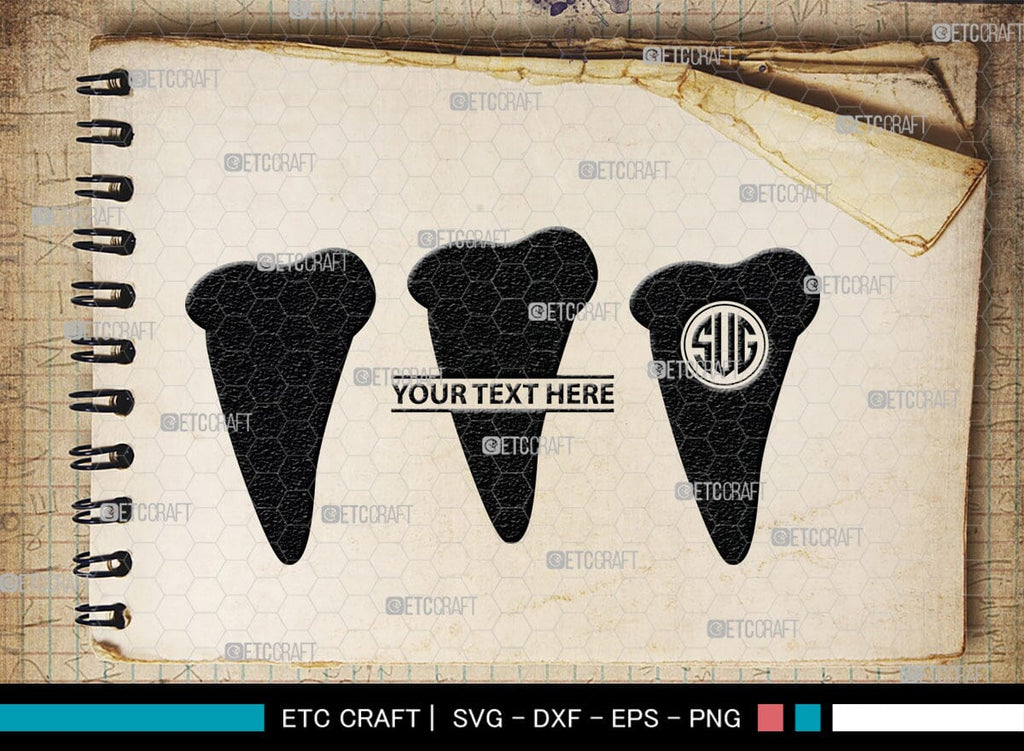 Tooth monogram, Tooth Silhouette, Tooth SVG, Dental Svg, Teeth Svg ...