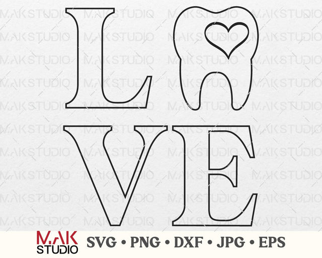 Tooth svg, Dentist svg, Teeth svg, Dental svg, Tooth png, Love teeth svg, Dentist clipart SVG MAKStudion 