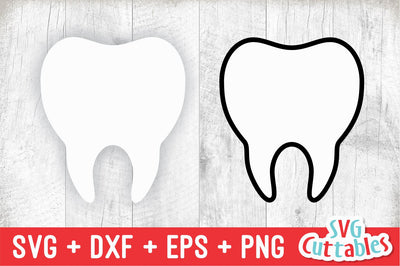 Tooth svg - Tooth Cut File - svg - dxf - eps - png - Silhouette - Cricut - Digital File SVG Svg Cuttables 