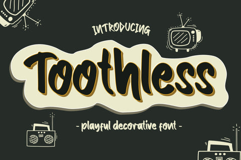 Toothless Font letterstockstd 