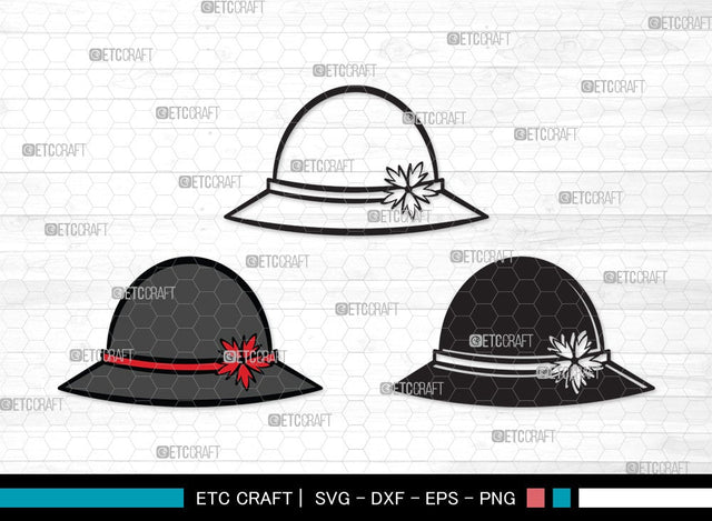 Top Hat SVG | Cowboy Hat Svg | Party Hat Svg | Woman Hat Svg | Top Hat Clipart SVG ETC Craft 