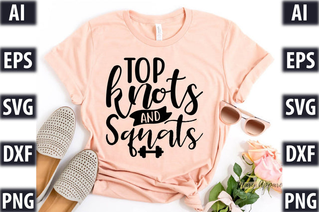 top knots and squats SVG SVGista 
