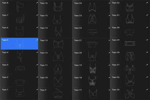 Tops Procreate Stamps SVG SvgOcean 