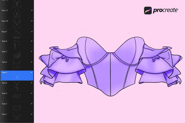 Tops Procreate Stamps SVG SvgOcean 