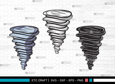 Tornado SVG | Tornado Svg | Twister Storm Svg | Hurricane Svg | Tornado Clipart SVG ETC Craft 