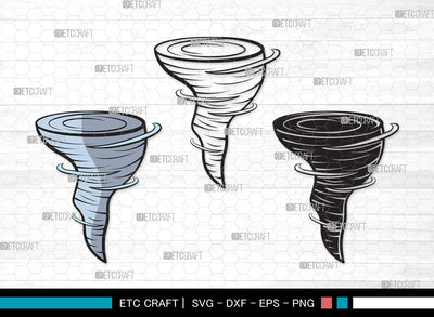 Tornado SVG | Tornado Svg | Twister Storm Svg | Hurricane Svg | Tornado Clipart SVG ETC Craft 