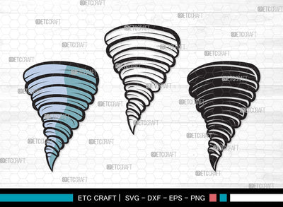 Tornado SVG | Tornado Svg | Twister Storm Svg | Hurricane Svg | Tornado Clipart SVG ETC Craft 