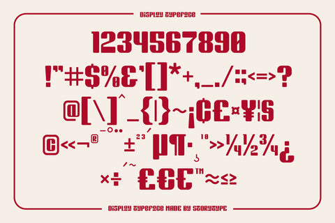 TORSAE Typeface Font Storytype Studio 
