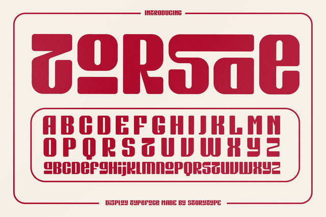 TORSAE Typeface Font Storytype Studio 