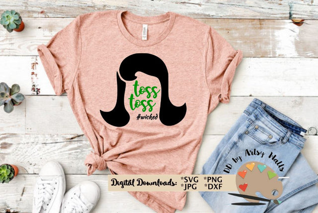 Toss Toss svg - Wicked Broadway Musical Witch svg dxf file - Halloween svgs SVG The Artsy Spot 