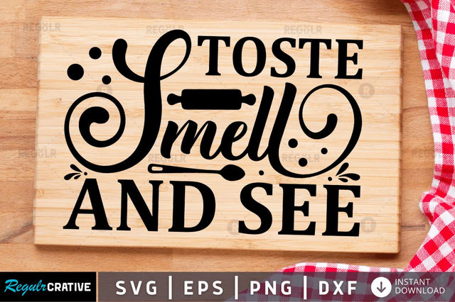 Toste smell and see SVG SVG Regulrcrative 