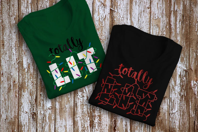 Totally LIT Christmas Lights SVG Designed by Geeks 