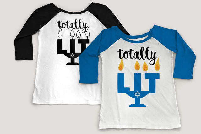 Totally LIT Hanukkah Menorah SVG Designed by Geeks 