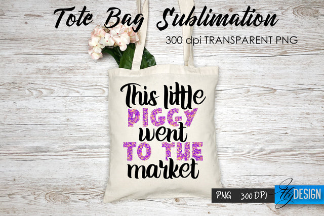 Tote Bag Funny Quotes. Sublimation V.58 Sublimation Fly Design 