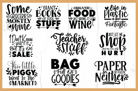 Tote Bag Quotes Bundle SVG Ariyan 