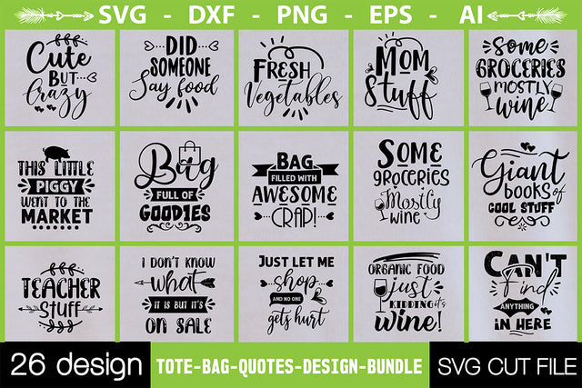 Tote-Bag-Quotes-Design-Bundle SVG Nbd161 